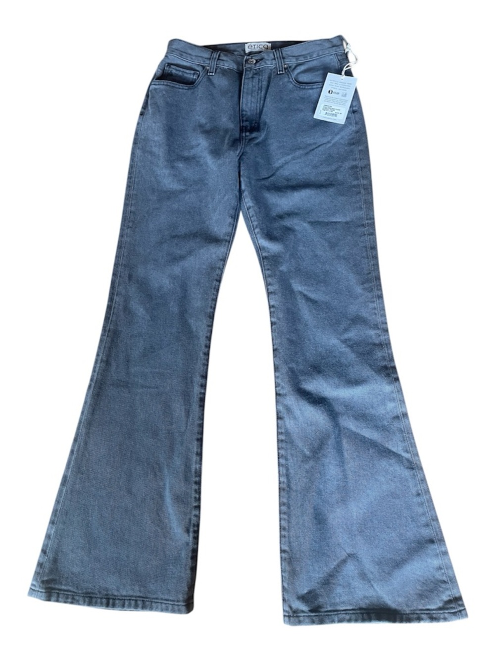 ethika Women's High-Rise Flare Jeans stormy grey